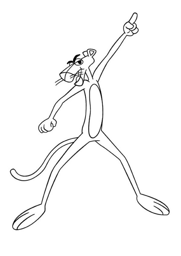 Pink panther dancing coloring page pink panter pink panthers panther