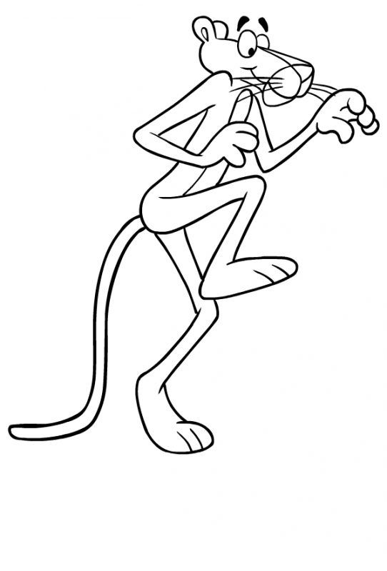 Pink panther coloring page turkau pink panthers pink panter pink panther cartoon