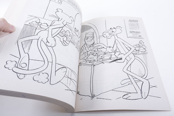 The pink panther coloring book merrigold press collection vintage picture book child reading nursery library