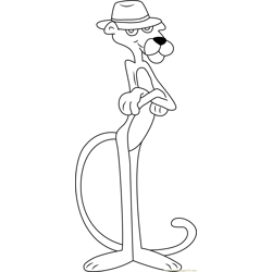 The pink panther coloring pages for kids printable free download