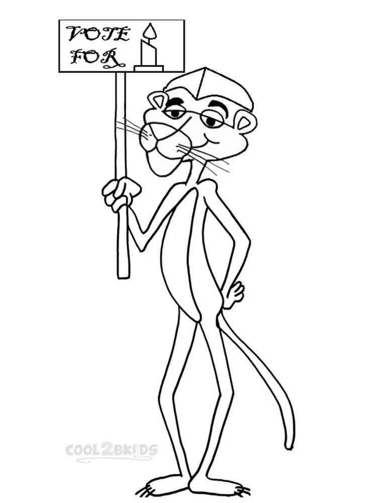 Pink panther coloring pages