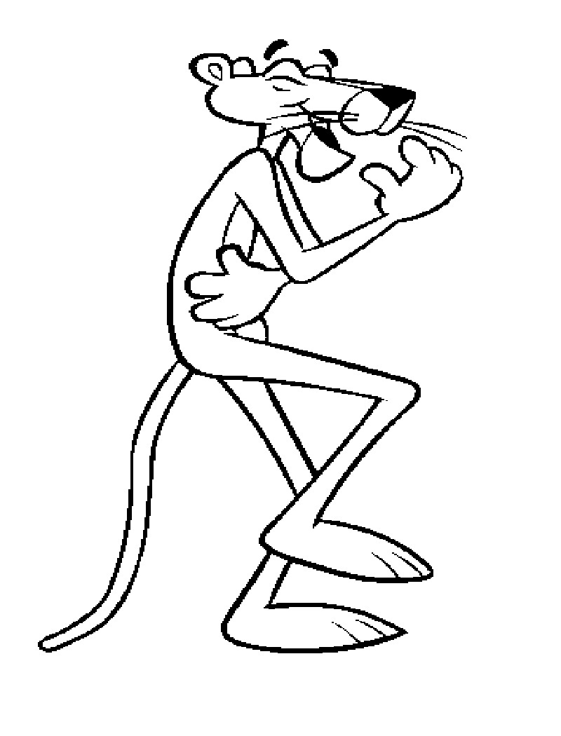Printable pink panther coloring pages