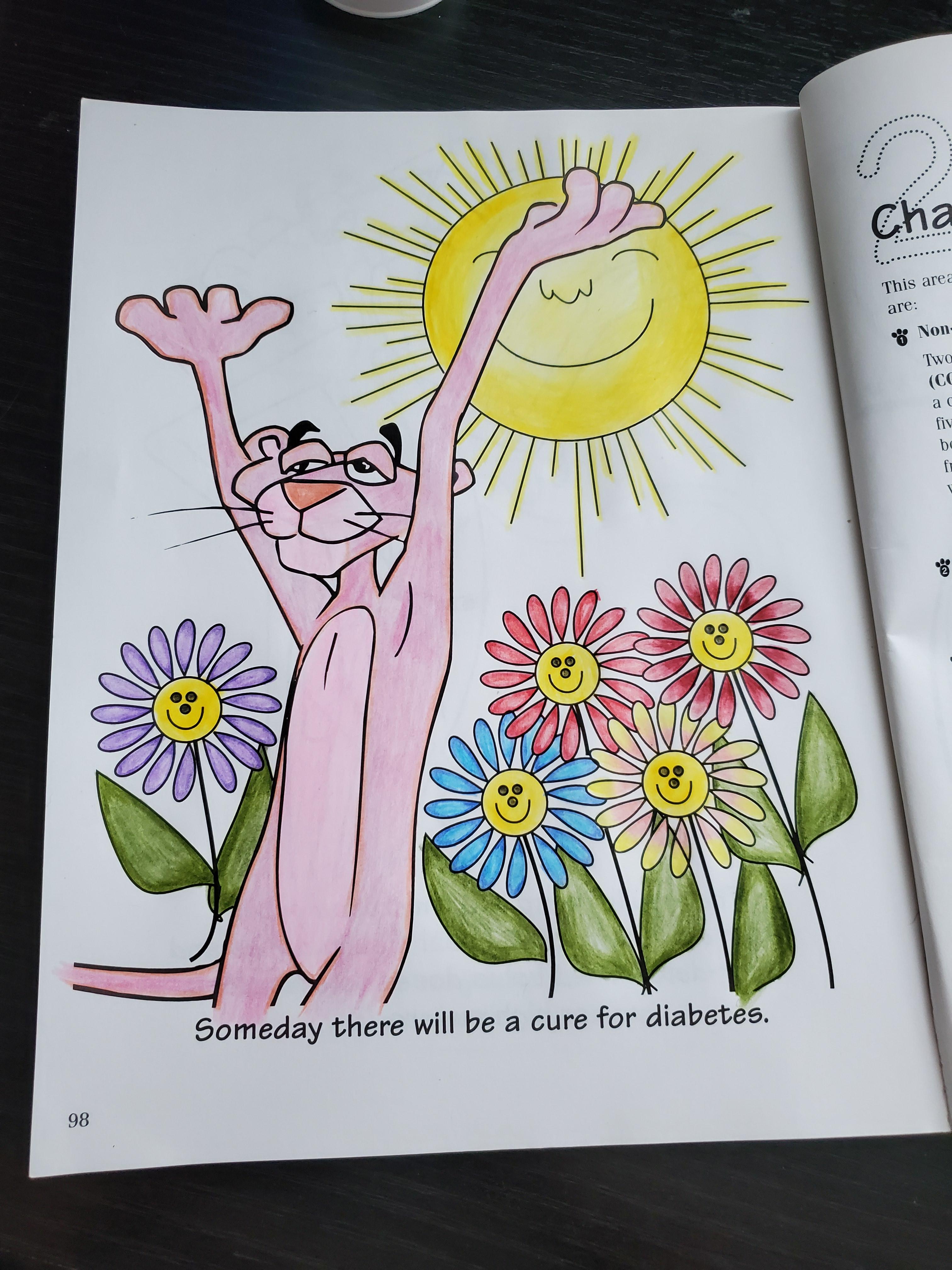 The page in this diabetes book from the s always gave me a little hope i just colored it today ive been td for almost years now i know its not