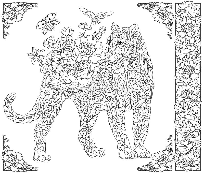 Panther coloring stock illustrations â panther coloring stock illustrations vectors clipart