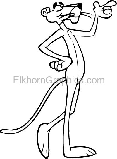Pink panther sticker