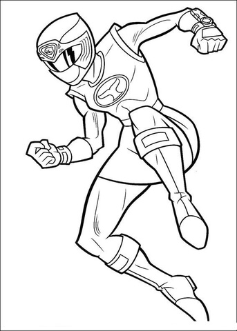 Ranger pink is jumping coloring page free printable coloring pages