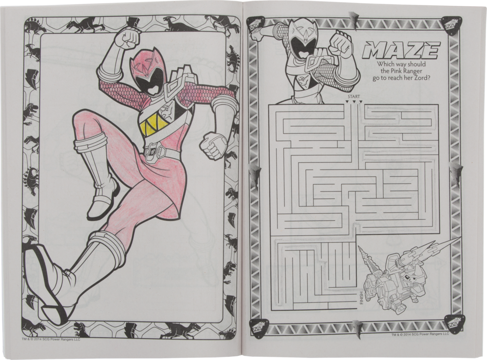 Power rangers colouring activity book party city