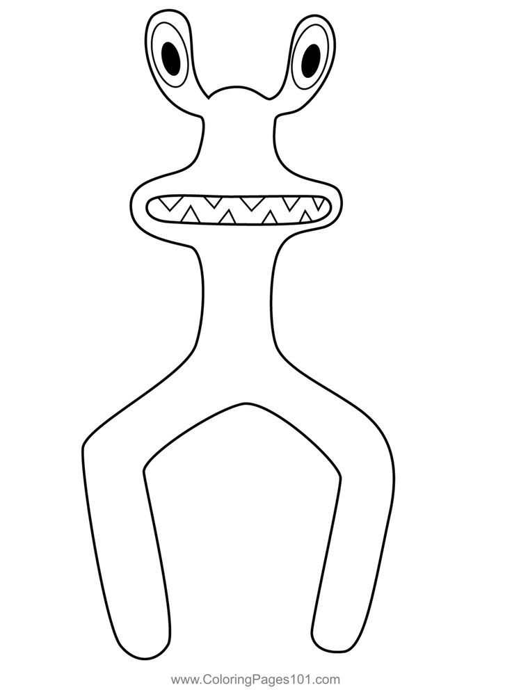 Pink rainbow friends roblox coloring page free kids coloring pages coloring pages coloring pages for kids