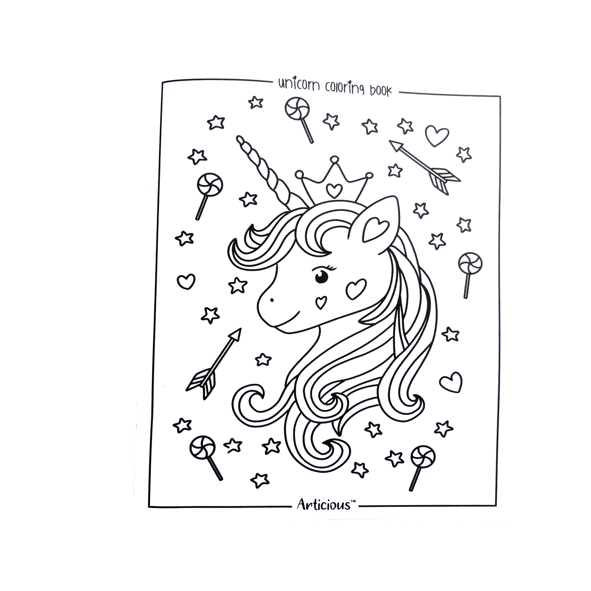 Unicorn colourg book â the umbrella store