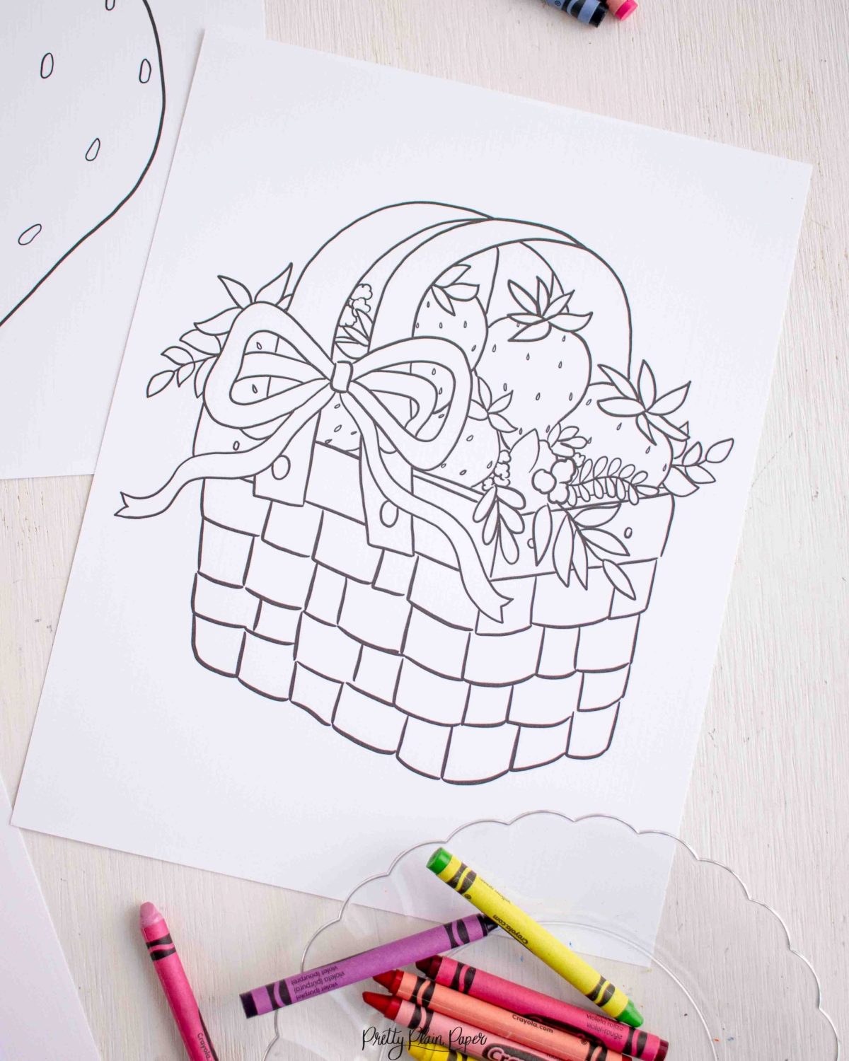 Strawberry coloring pages