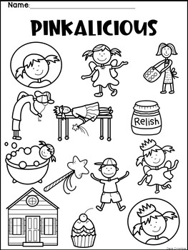 Pinkalicious writing sequencing coloring activity by casey crumbley