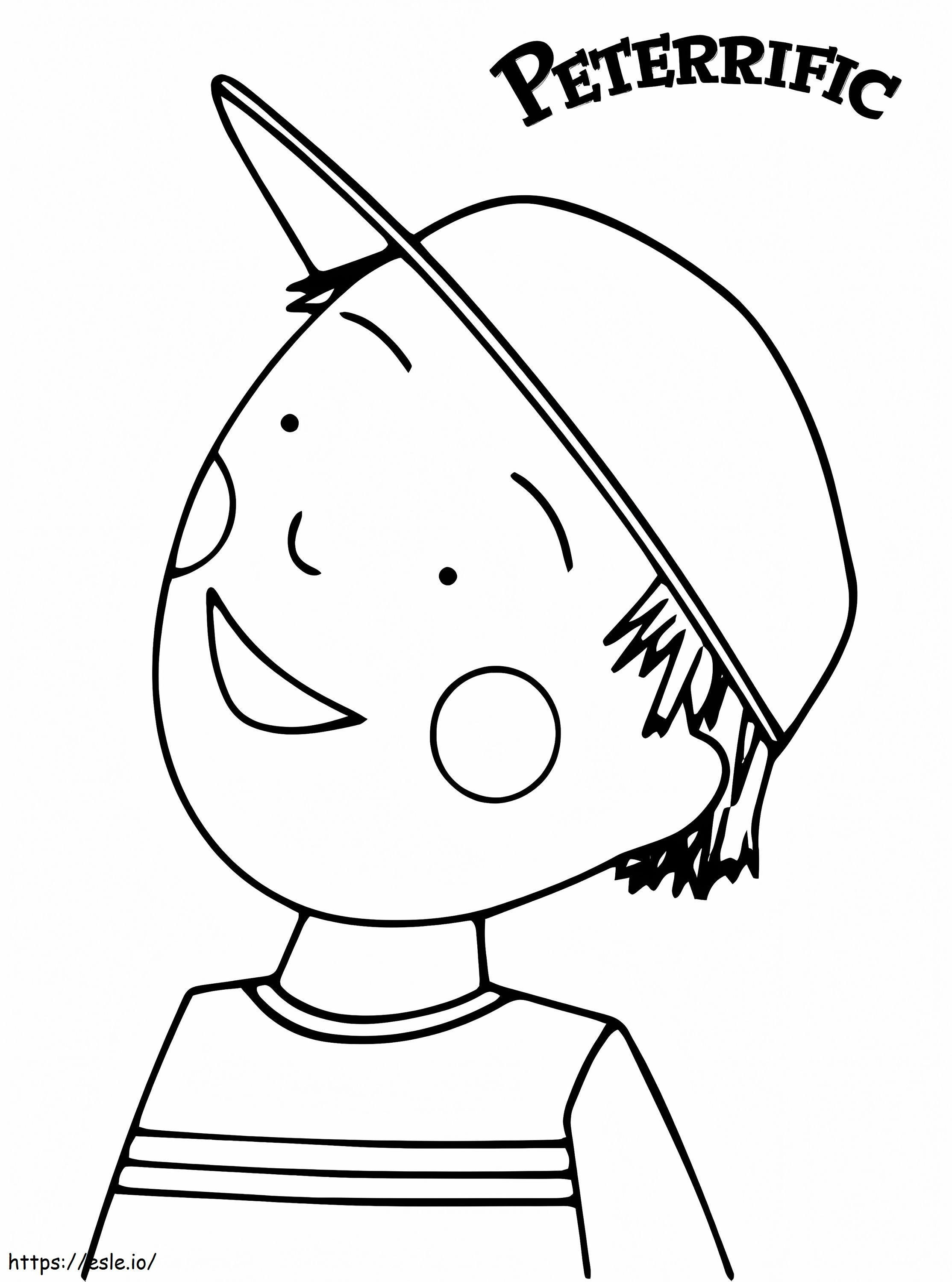 Peterrific from pinkalicus and peterrific coloring page