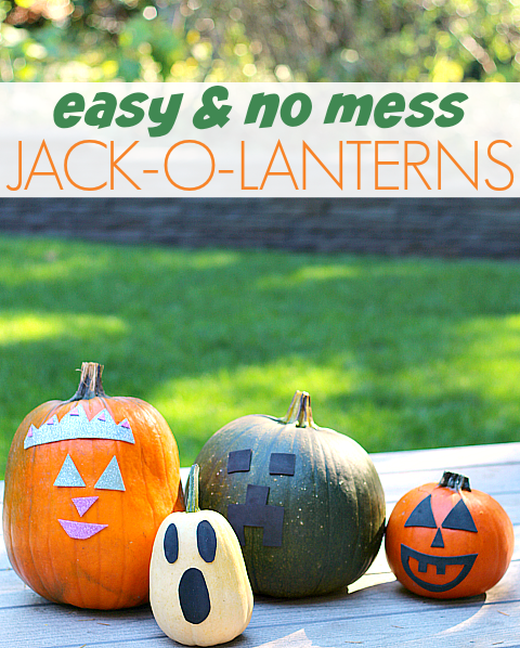 Easy no mess pumpkin carving