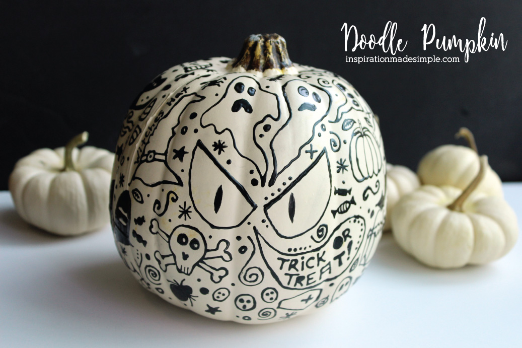 Halloween doodle pumpkin