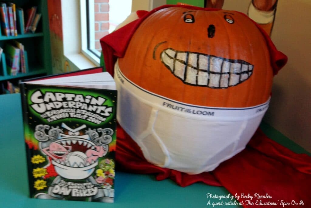 Kids made storybook pumpkin ideas for halloween literacy