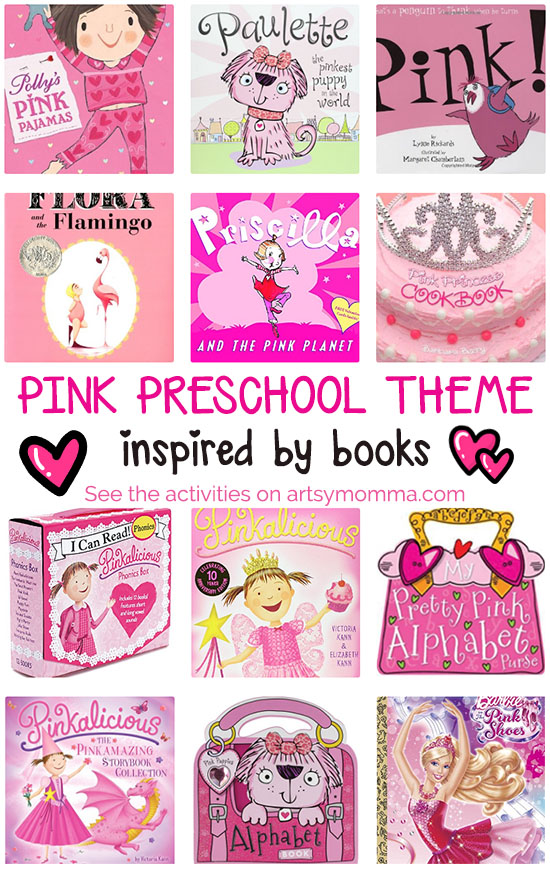 Pink theme for preschoolers books and activities