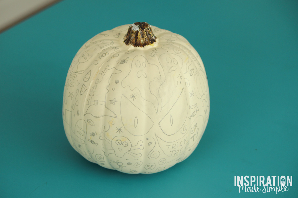 Halloween doodle pumpkin