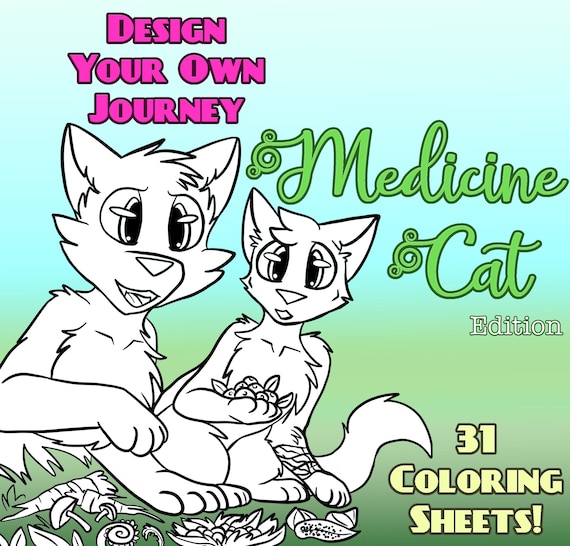 Design your own journey medicine cat edition downloadable coloring sheets