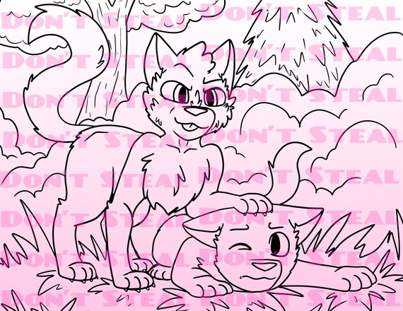 Design your own parents and kittens downloadable coloring sheets