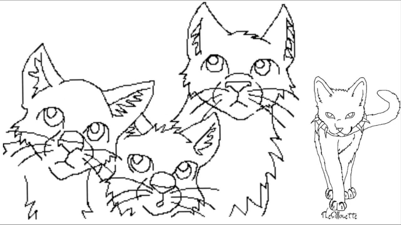 Warrior cats base drawings outlines to customize warriorcats warriorcatsultimateedition drawings