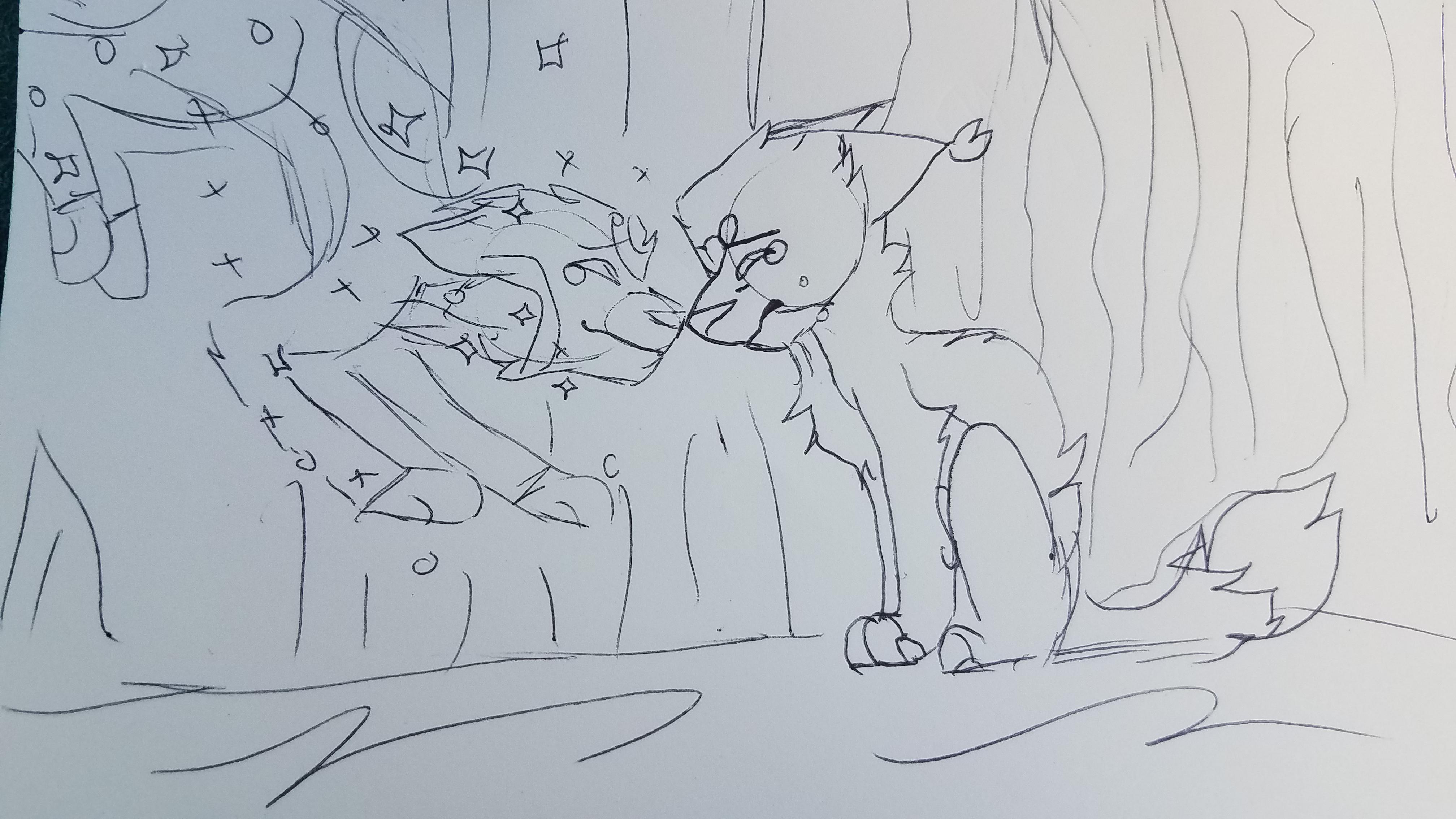 Foxheart and dewfrost rwarriorcats