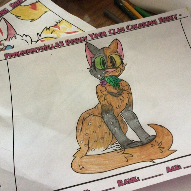 Design your own clan downloadable coloring sheets