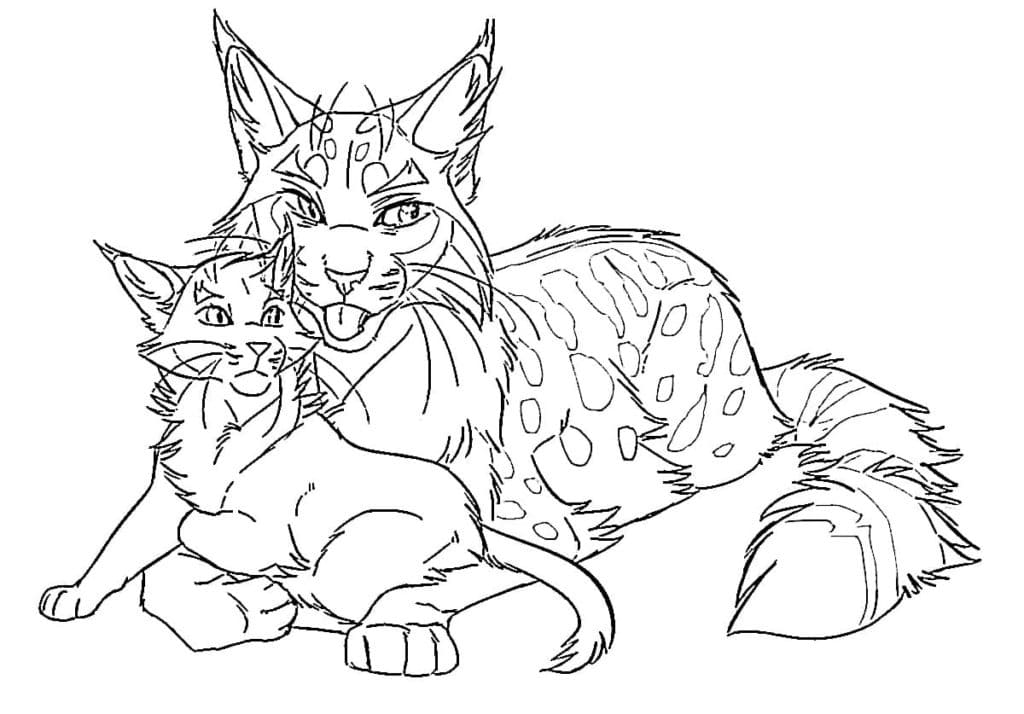 Warriors cats coloring pages