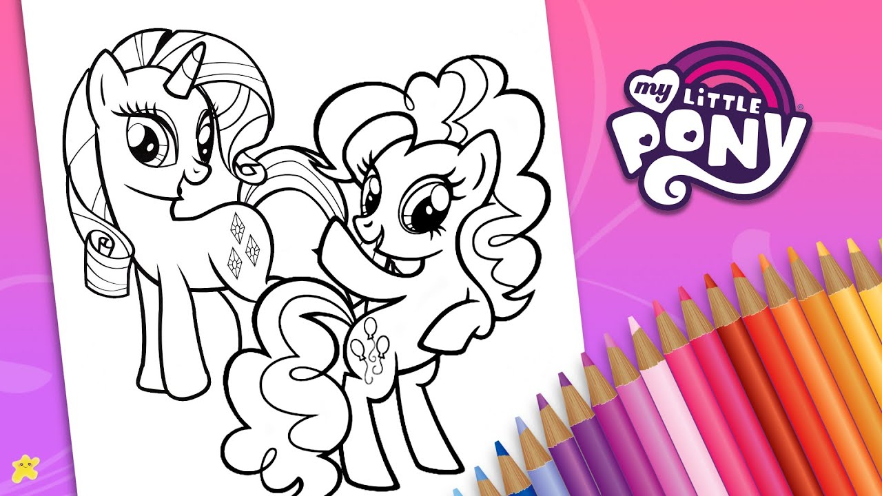 Coloring y little pony rarity and pinkie pie kp