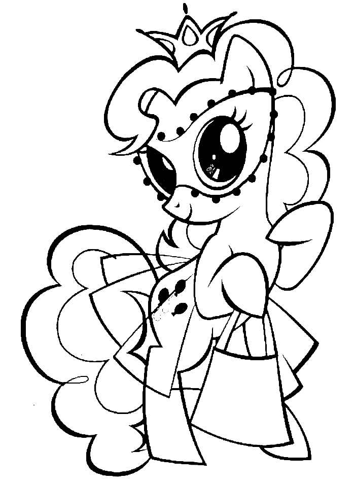 Pinkie pie coloring pages printable for free download