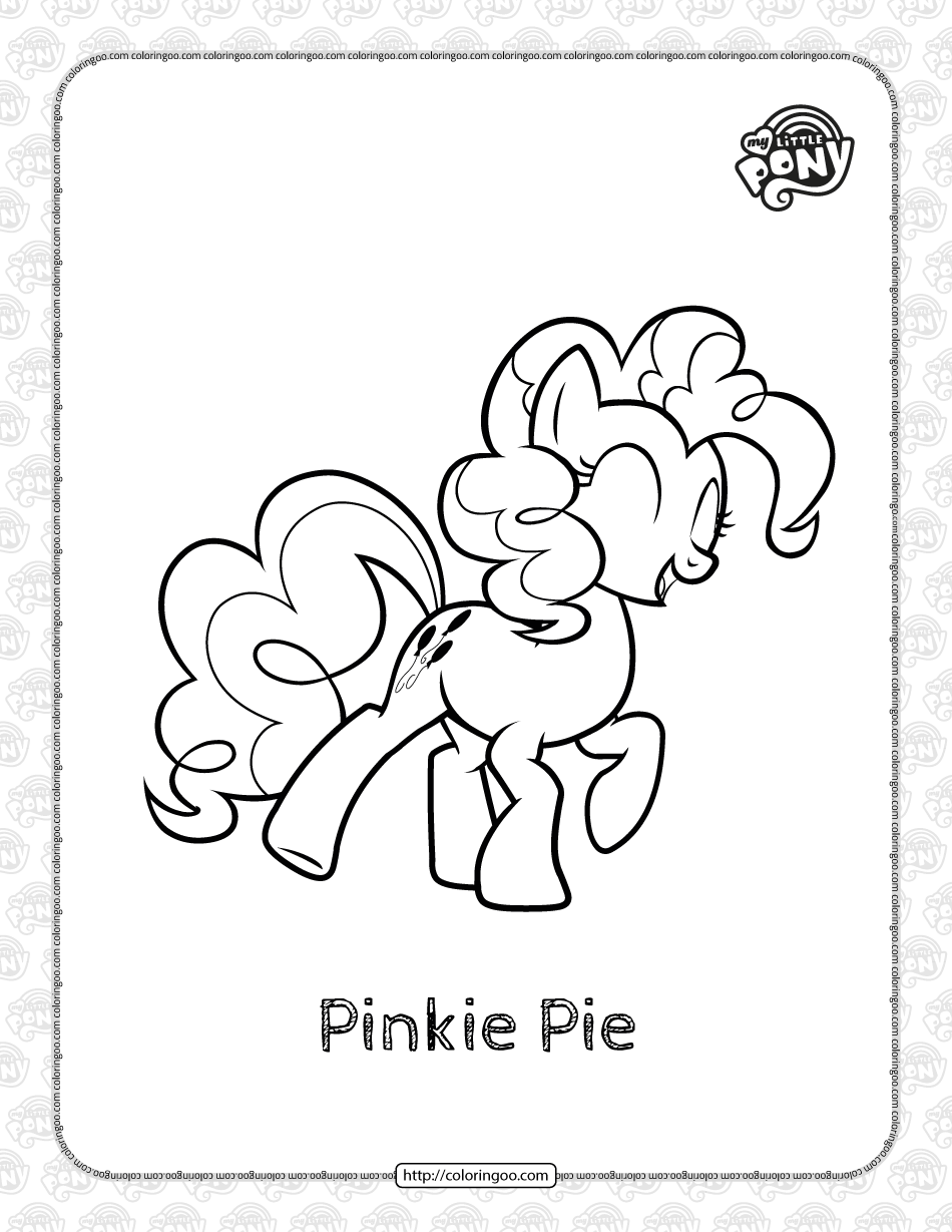 Printable my little pony pinkie pie coloring page my little pony coloring my little pony unicorn my little pony printable