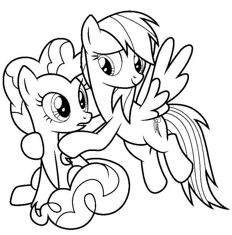 Pinkie pie coloring pages printable for free download