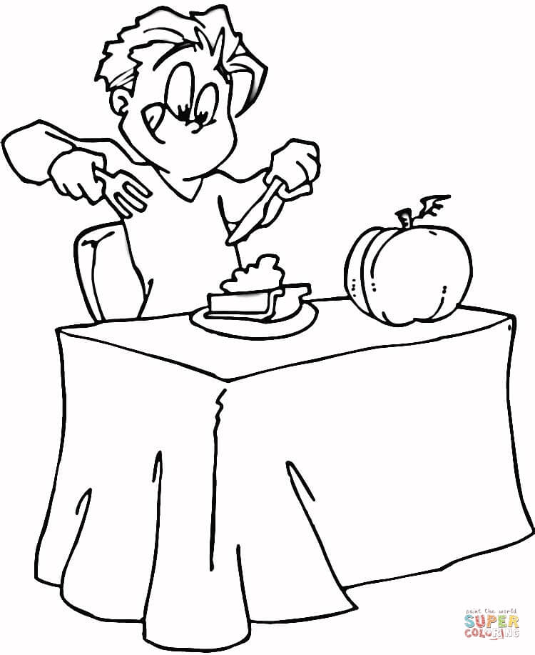 I love a pumpkin pie coloring page free printable coloring pages
