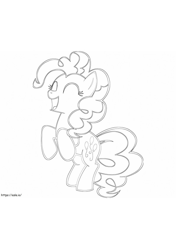 Cute pinkie pie coloring page