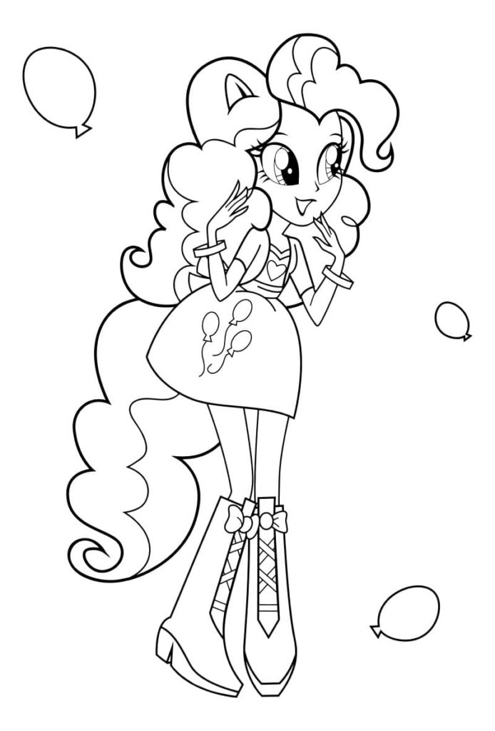 Pinkie pie coloring pages