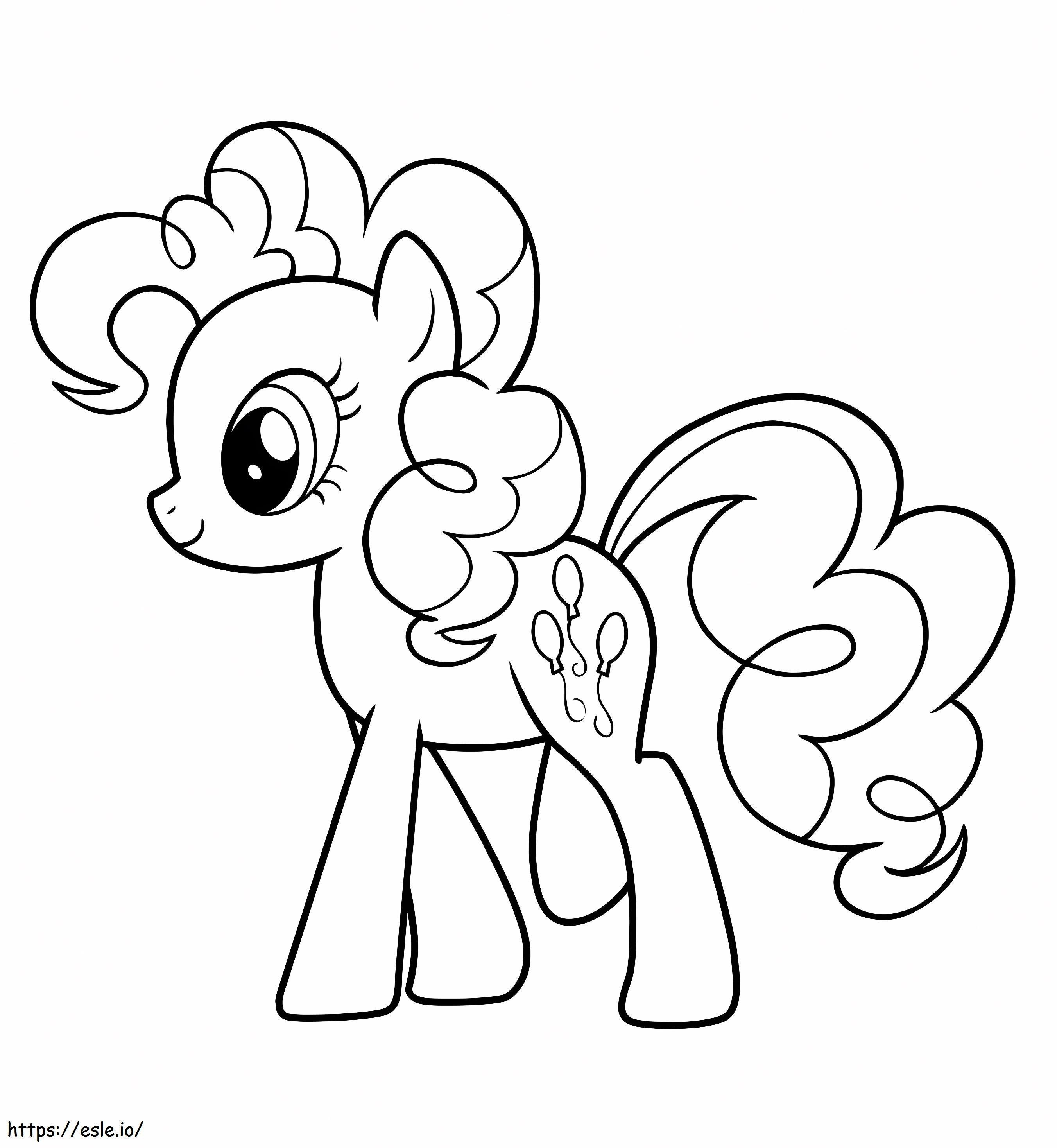 Adorable pinkie pie coloring page