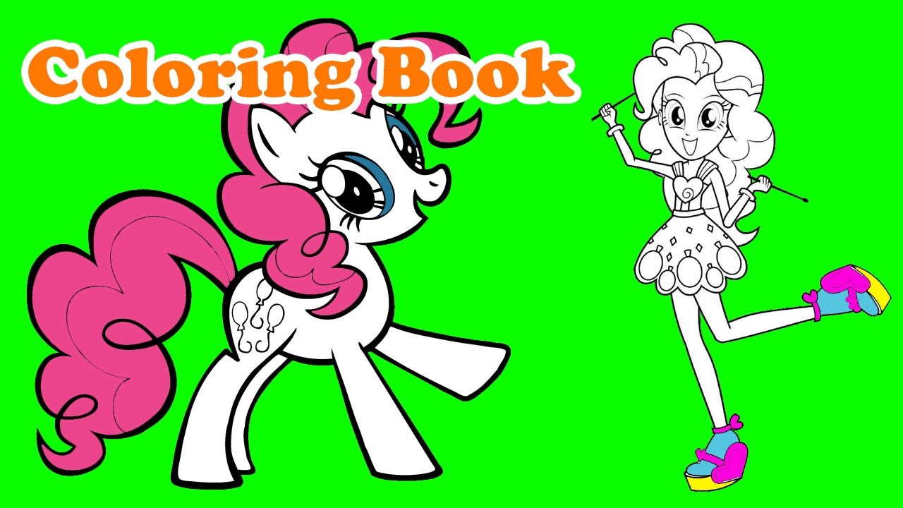My little pony mlp equestria girls pinkie pie coloring book