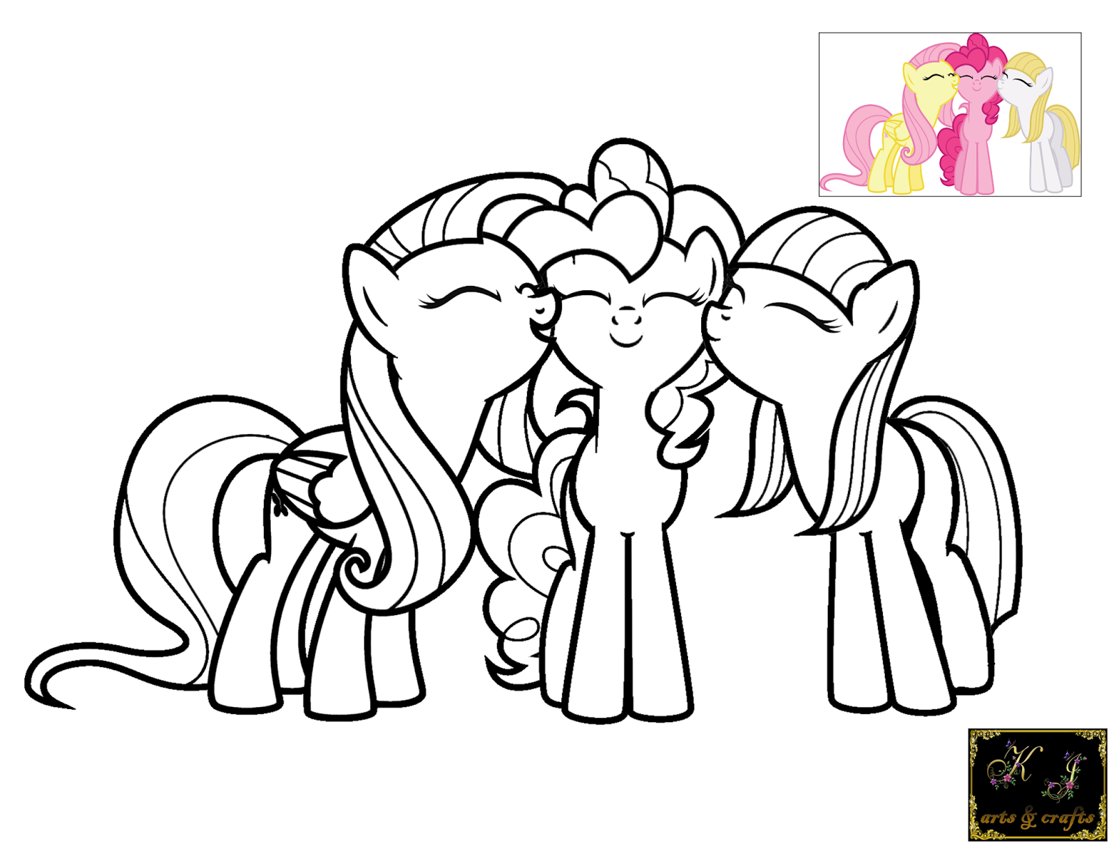Pinkie pie coloring pages