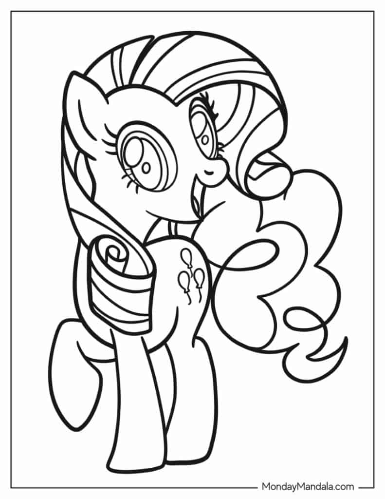 My little pony coloring pages free pdf printables