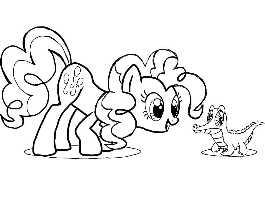 Pinkie pie my little pony coloring page