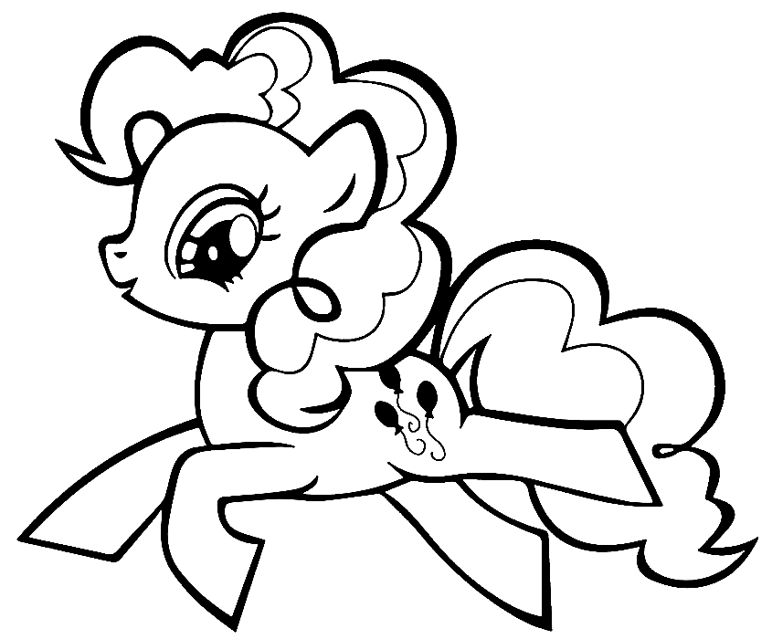 Free pony pinkie pie coloring page