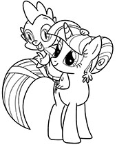 Free my little pony coloring image with pinkie pie