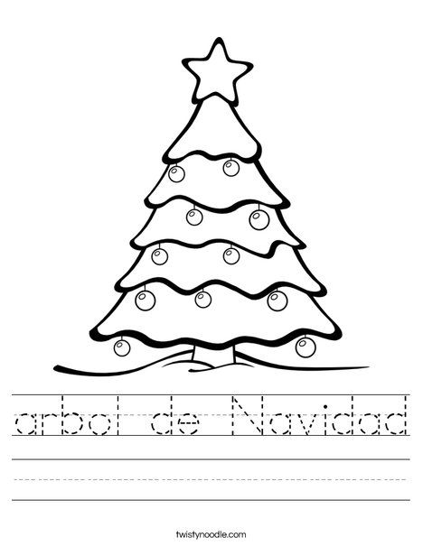 Arbol de navidad worksheet christmas worksheets christmas preschool printables preschool christmas