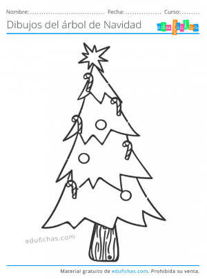 Ãrbol de navidad para colorear
