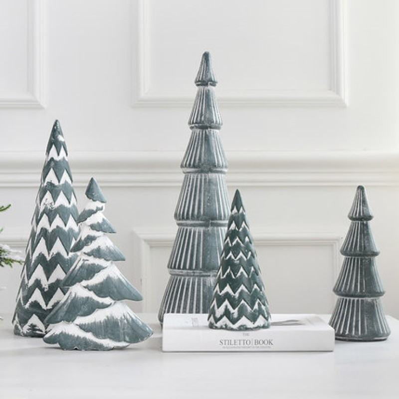 New year wooden mini wooden chritma tree with color dektop ornament merry chritma party decor home table arbol navidad