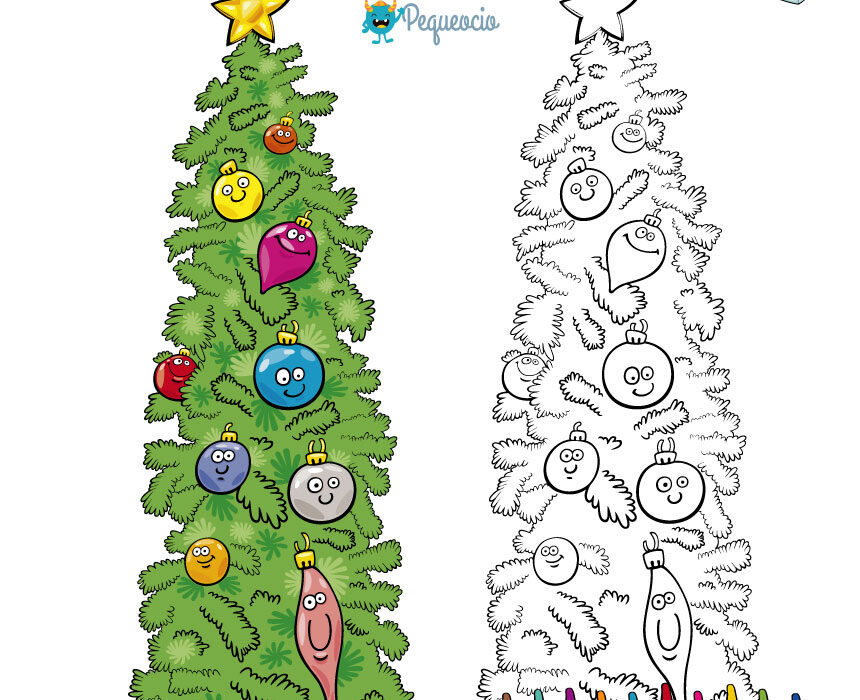 Ãrboles de navidad para colorear y cãmo dibujar un ãrbol navideão