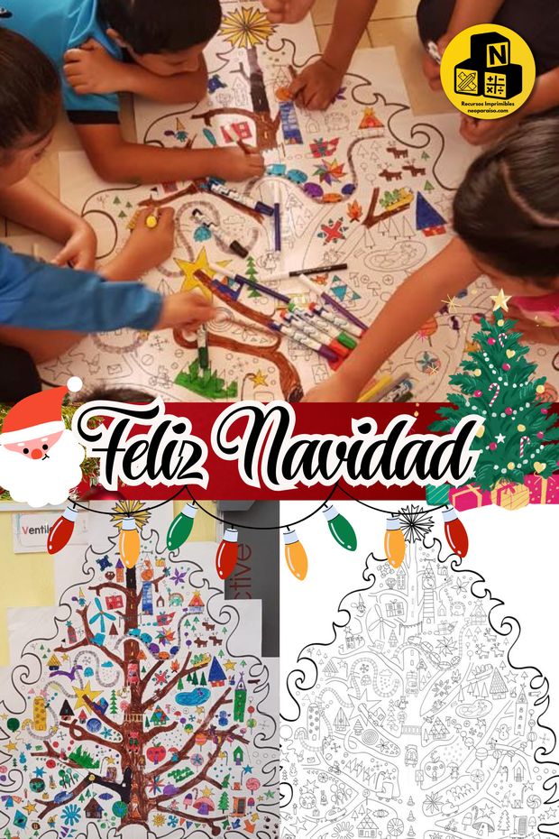 Rompecabezas de ãrbol de navidad para armar y decorar