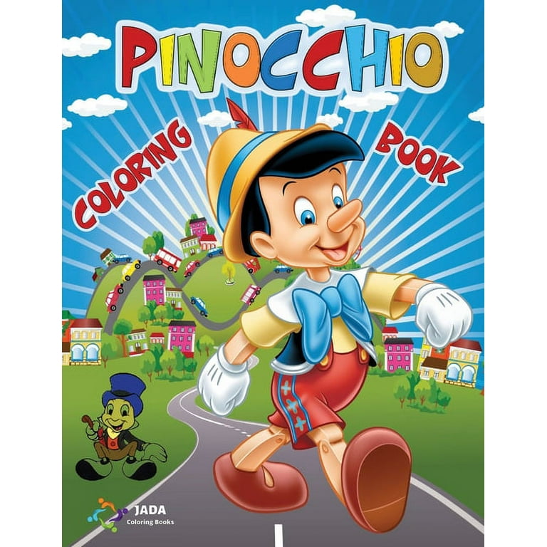 Pinocchio coloring book images of pinocchio to color for all children geppetto the talking cricket the turchina fairy and all the protagonists of the coloring fairy tale paperback