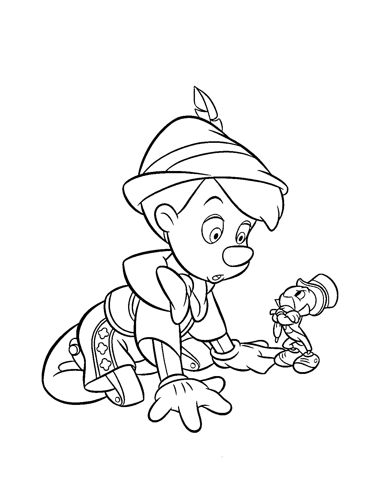 Free printable pinocchio coloring pages for kids