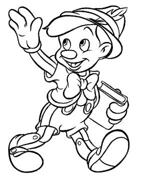 Pinocchio goes to school coloring page super coloring colorear disney dibujos de pinocho dibujos para colorear disney