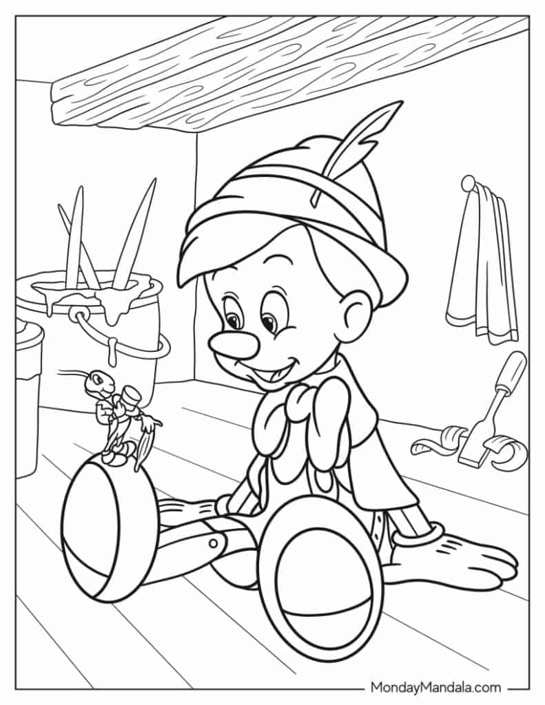 Fairy tale coloring pages free pdf printables